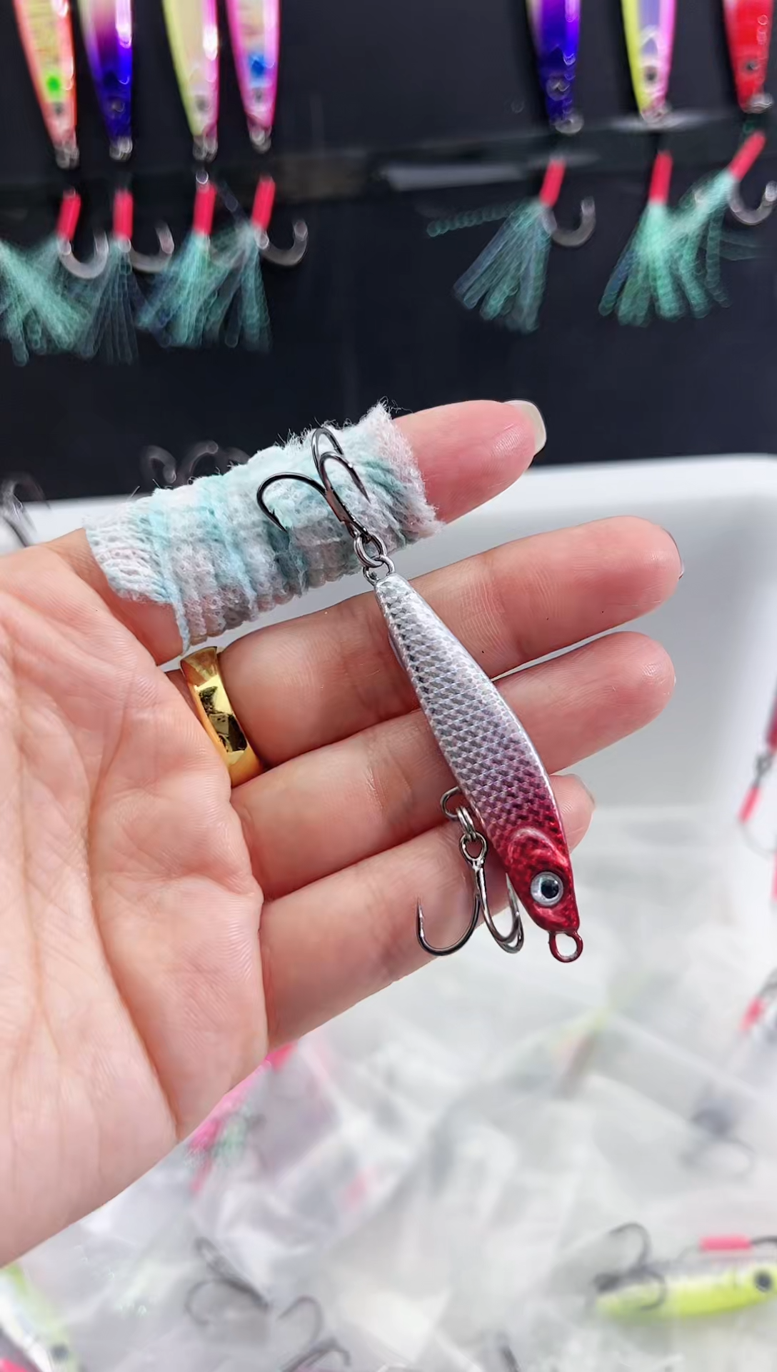 22克一瓢 铁板 路亚饵 颜色混搭  10个