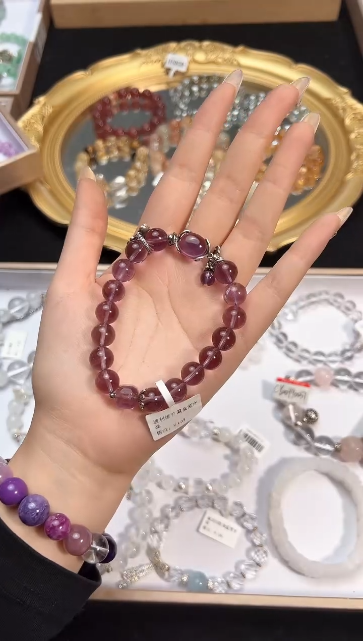 【闪购商品】水晶手链银S925镶嵌颜色微差多样性发货发其一