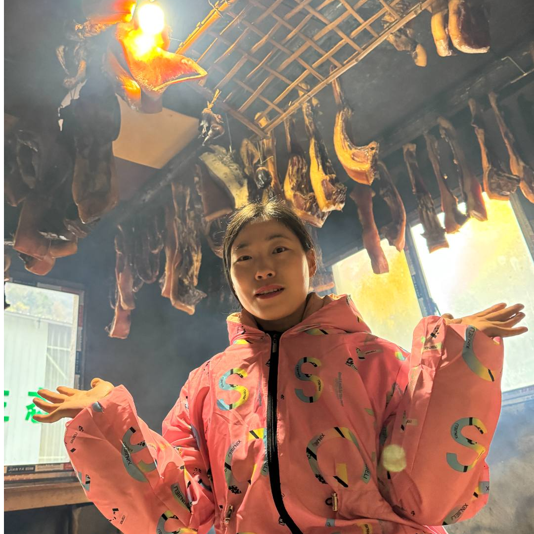 4号神农架烟熏土猪腊肉 怕肥慎拍［琳琳代卖］现场称重 默认烧皮