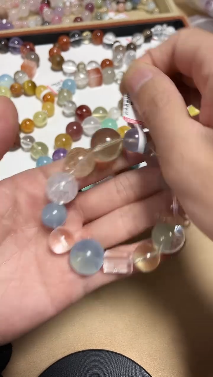 未镶嵌手链水晶?***~17-40水晶多宝手串