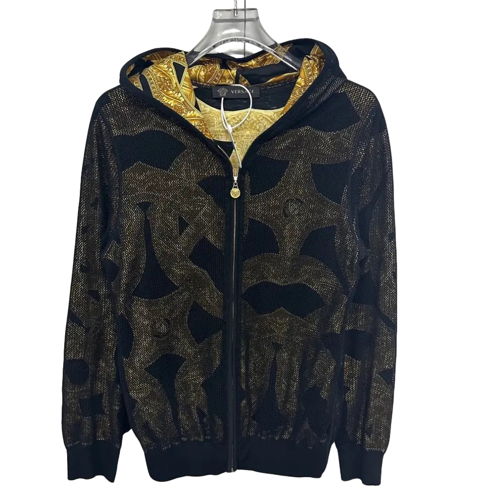 99新 VERSACE/范思哲 网纱印花夹克外套 54码43751