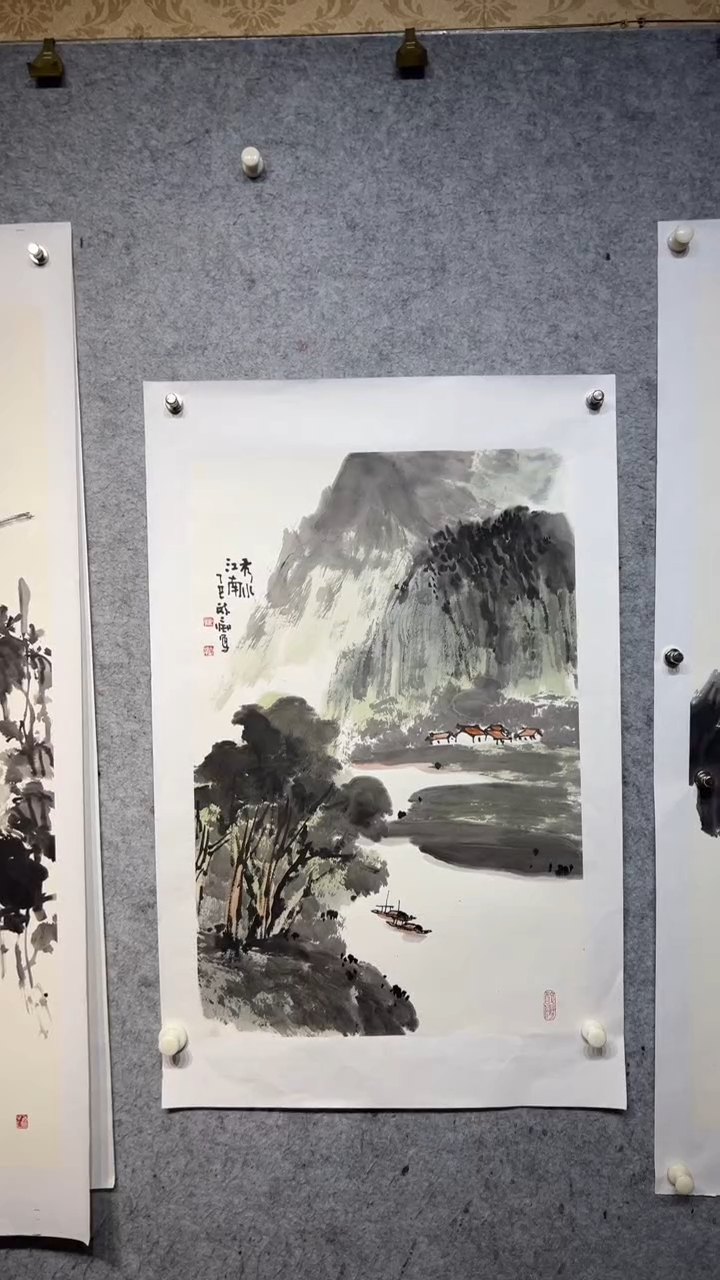 国画剑*风张自学水墨国画70