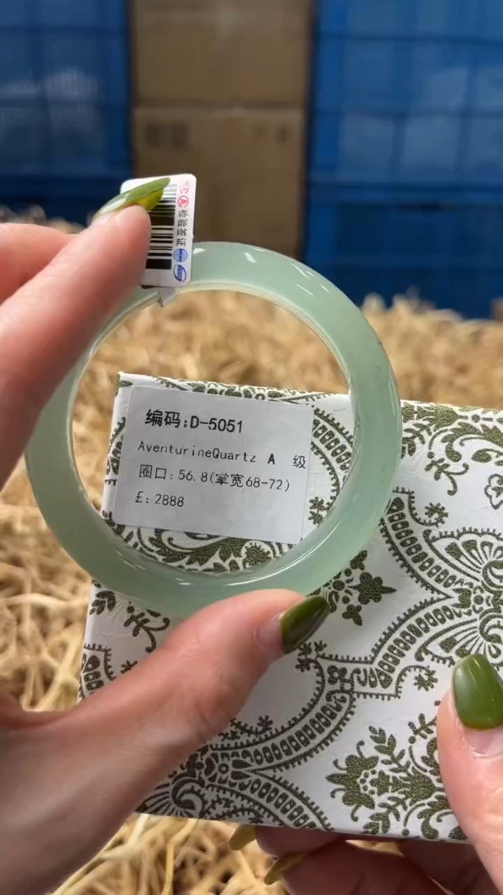 未镶嵌手镯石英质玉D5051