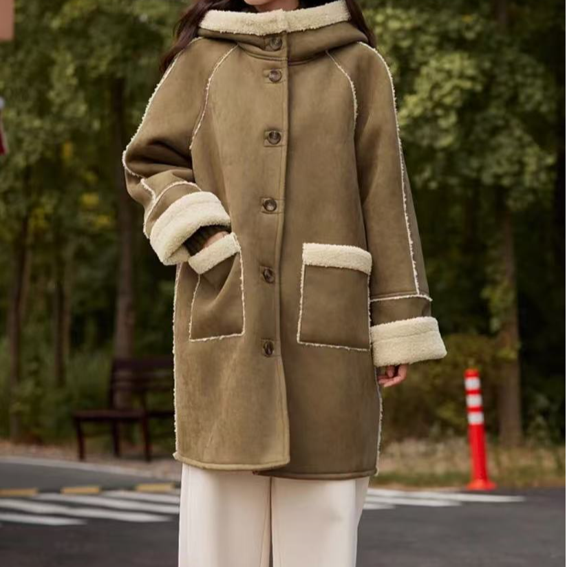 直播看款随机宽松休闲棉服外套