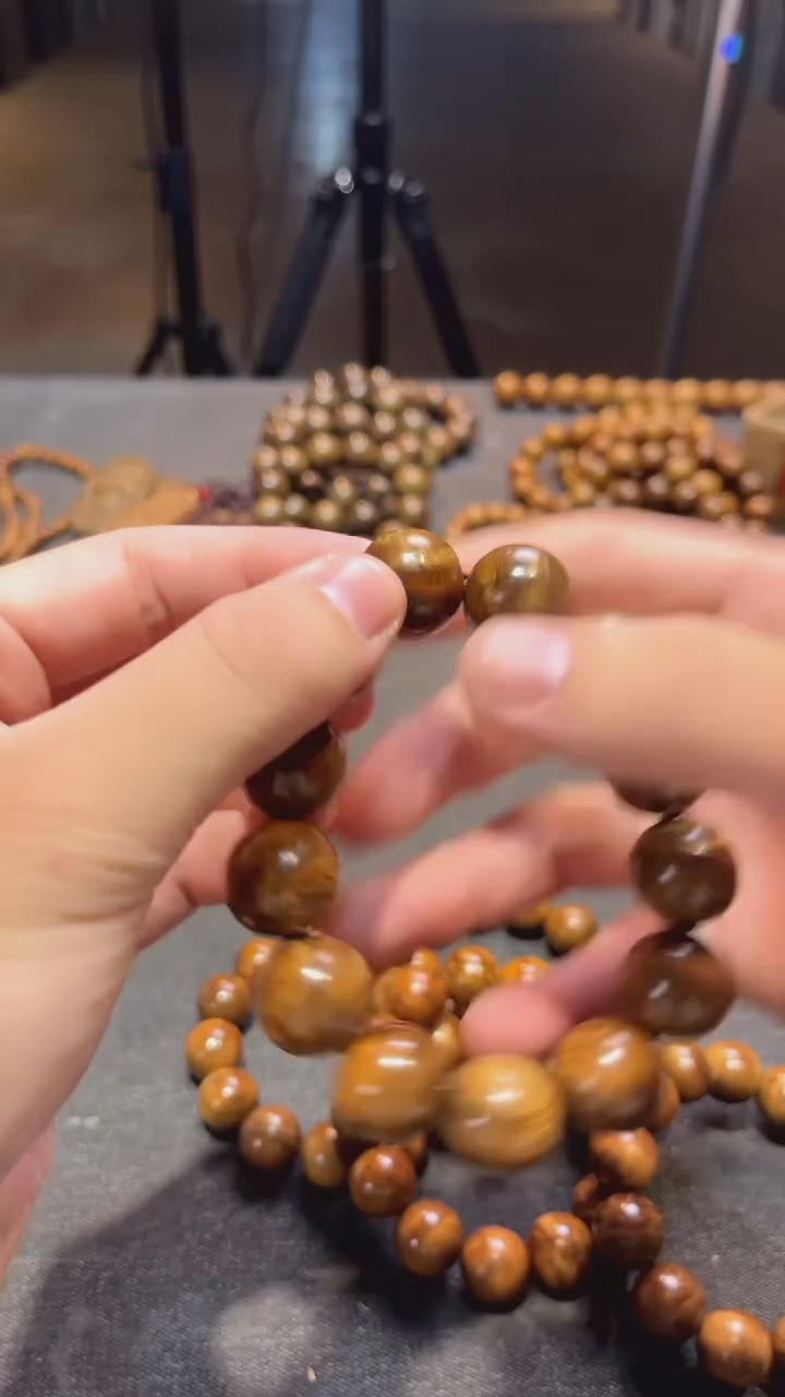 【闪购商品】金丝楠手串/手链金丝楠1.8花纹单圈手串40