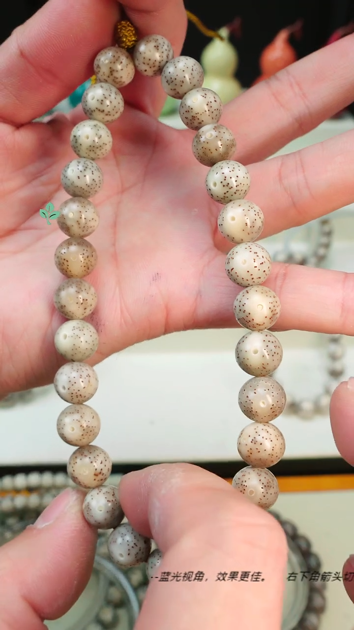 手串星月菩提海南石玉料星月菩提 一物一图