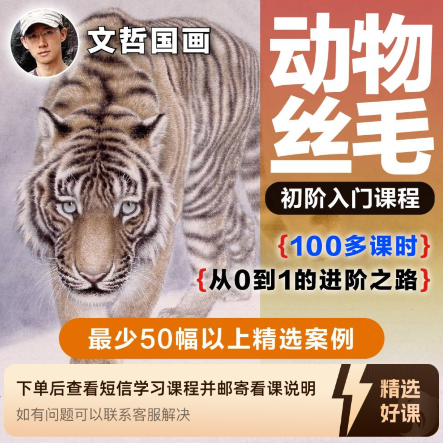 <动物国画丝毛技法> 工笔+写意 (更新中...)（留意短信解锁课程）