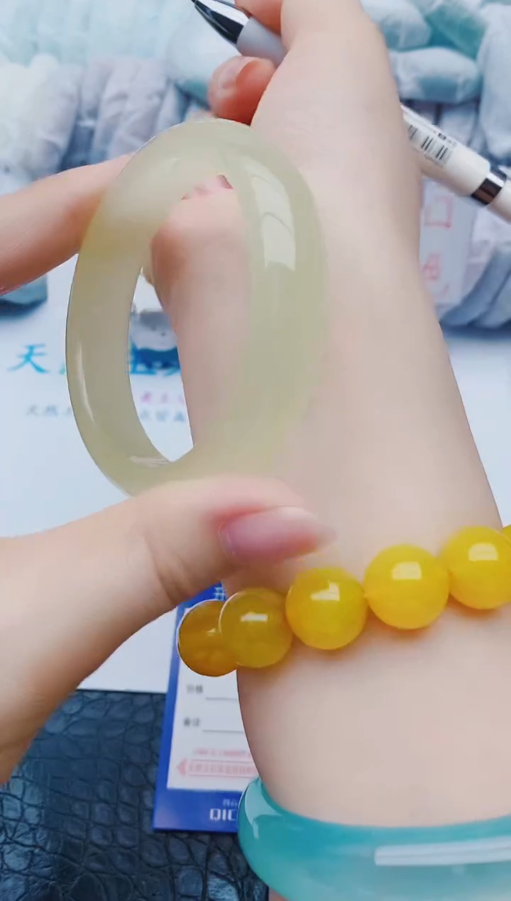 未镶嵌手镯石英质玉x313+55-56