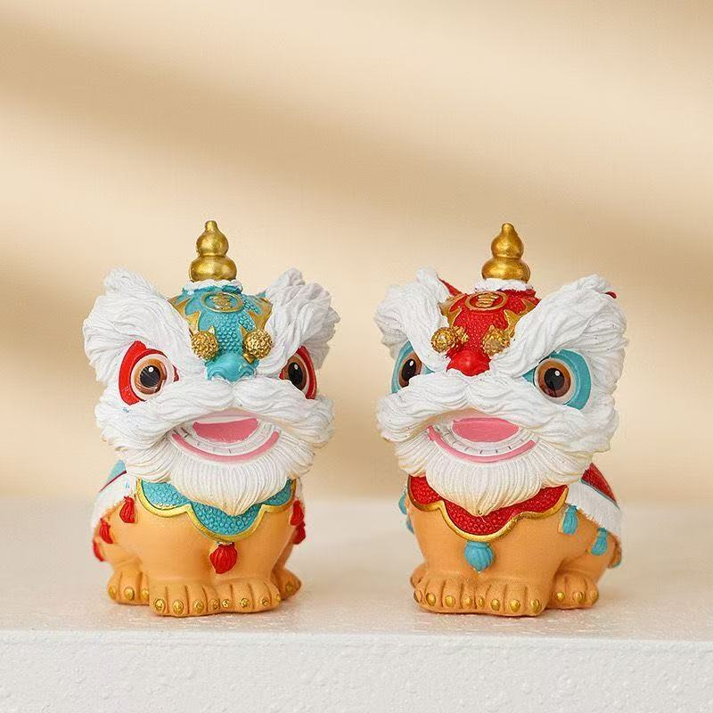 ZH2441-舞狮茶宠一对