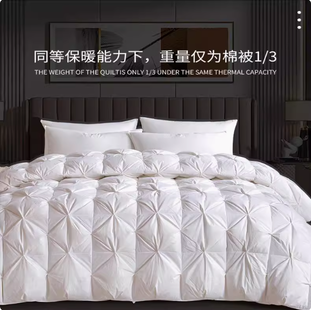 【扭花设计师款】高端轻柔保暖羽绒被冬季加厚酒店同款静音轻盈 疆