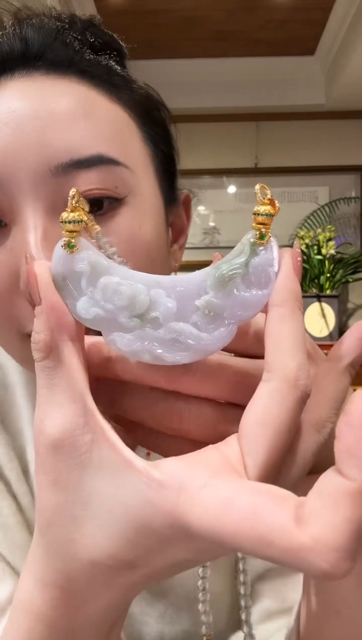 【闪购商品】翡翠颈饰未镶嵌国风