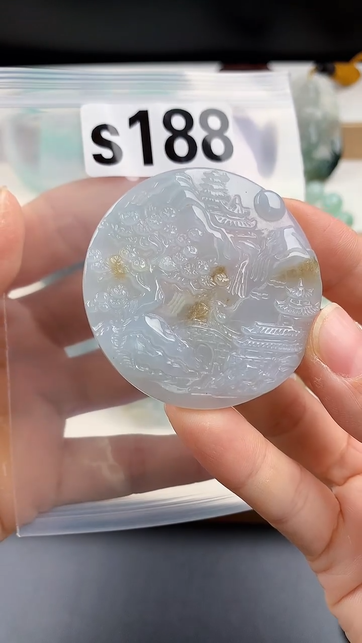 颈饰未镶嵌翡翠天然翡翠吊坠挂件