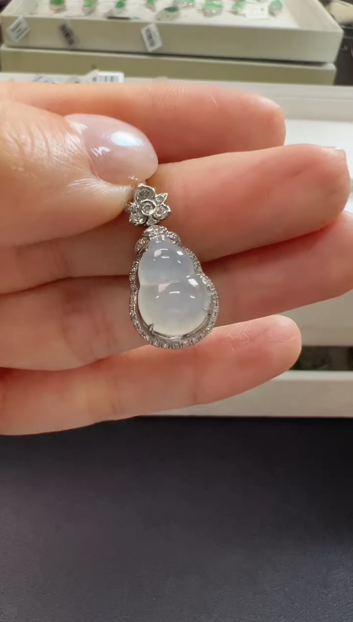 颈饰18K金镶嵌翡翠KCDD1206-016