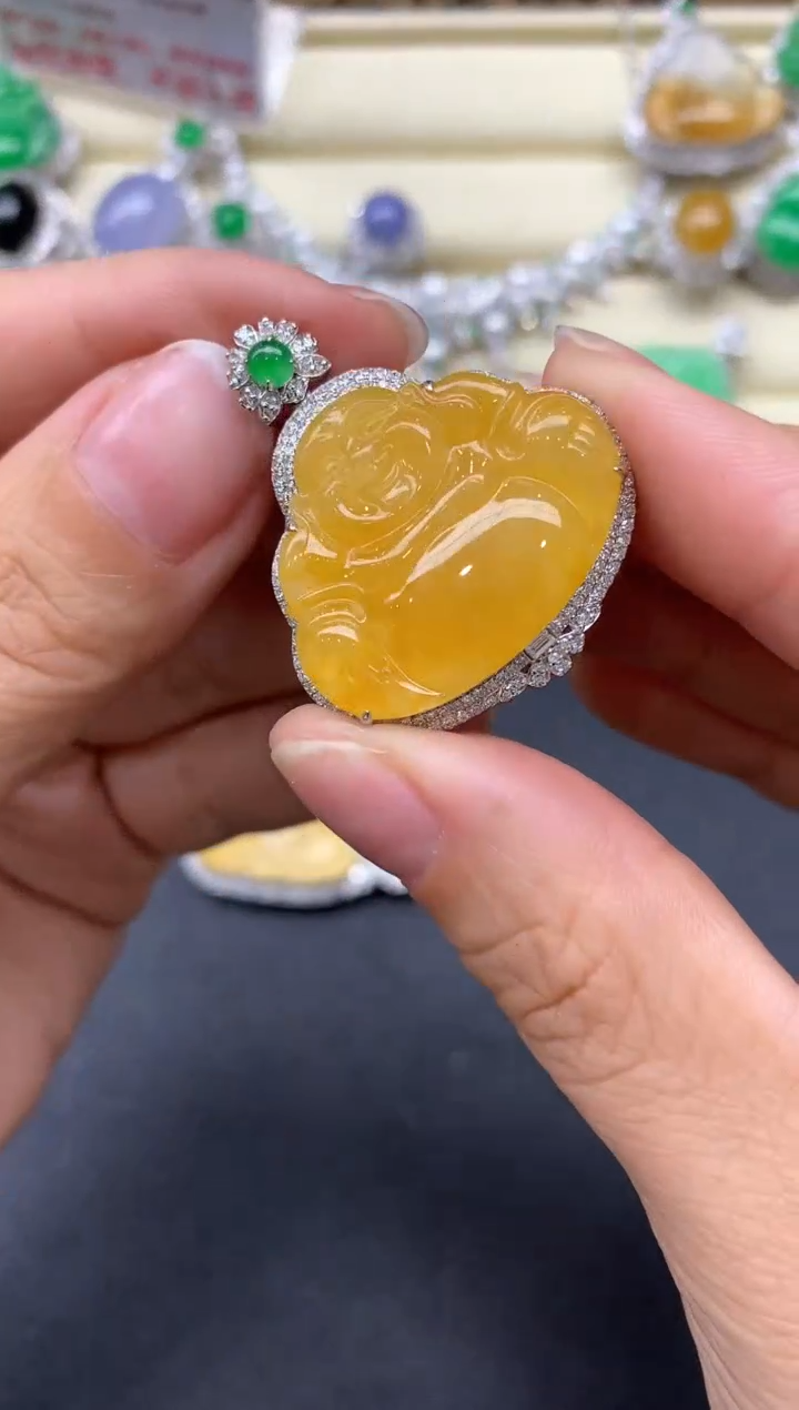 【闪购商品】翡翠颈饰18K金镶嵌710-中国好珍宝