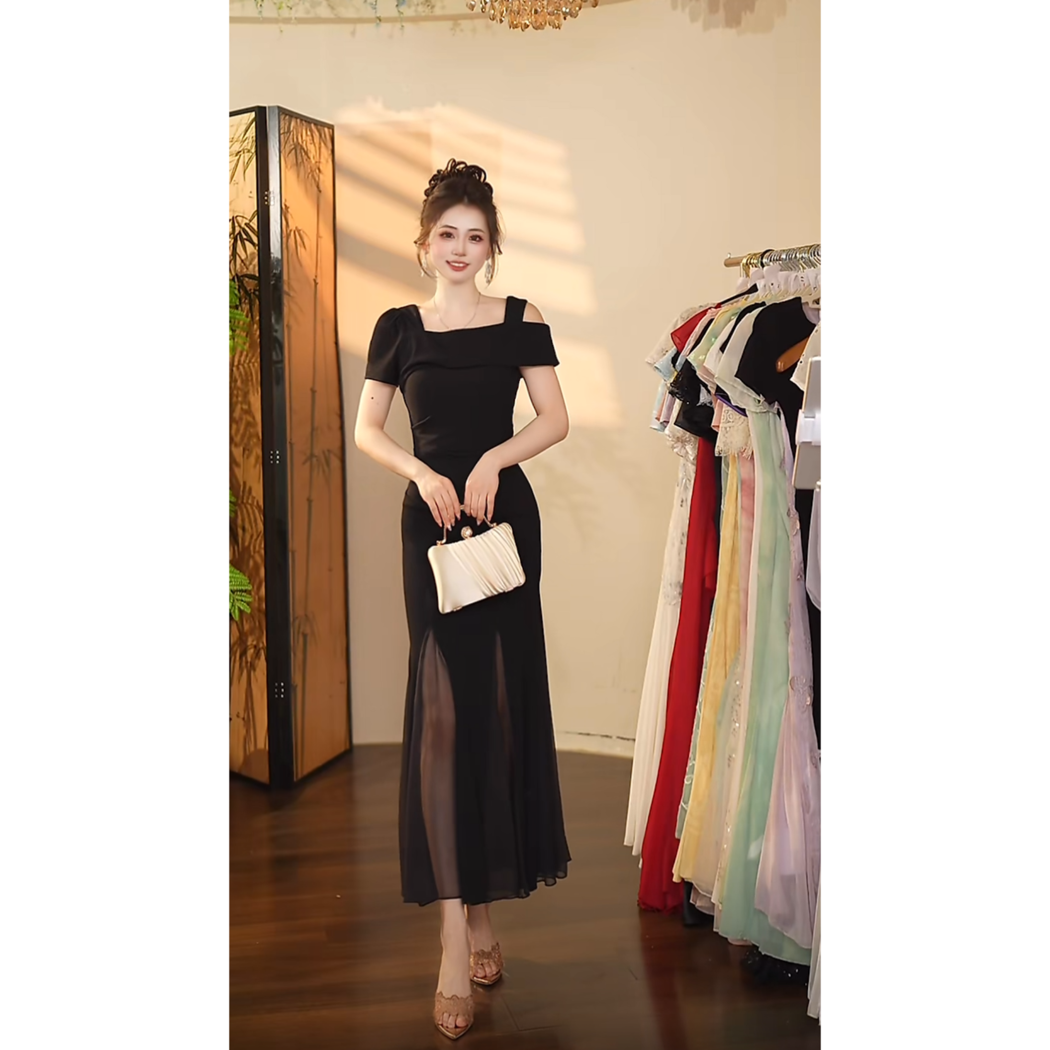 瑞瑞定制-1371（月光舞曲）连衣裙N934