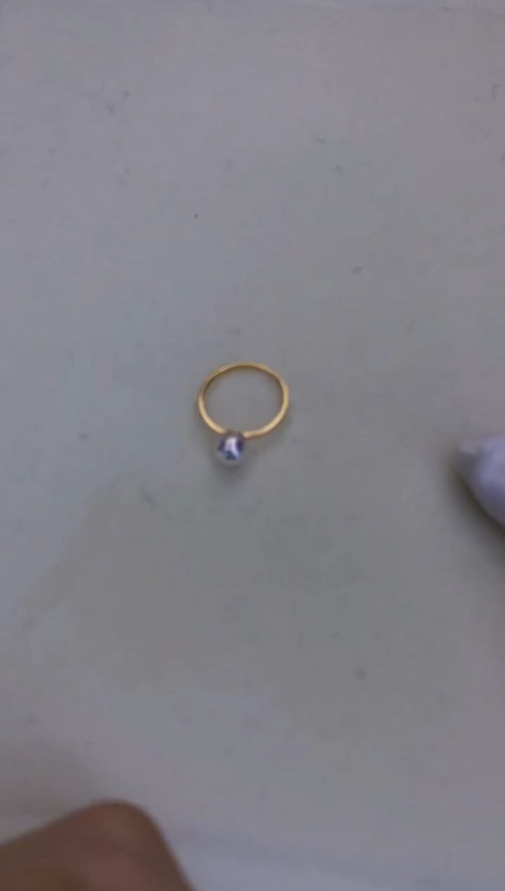 18K金镶嵌海水珍珠饰品7-8素戒