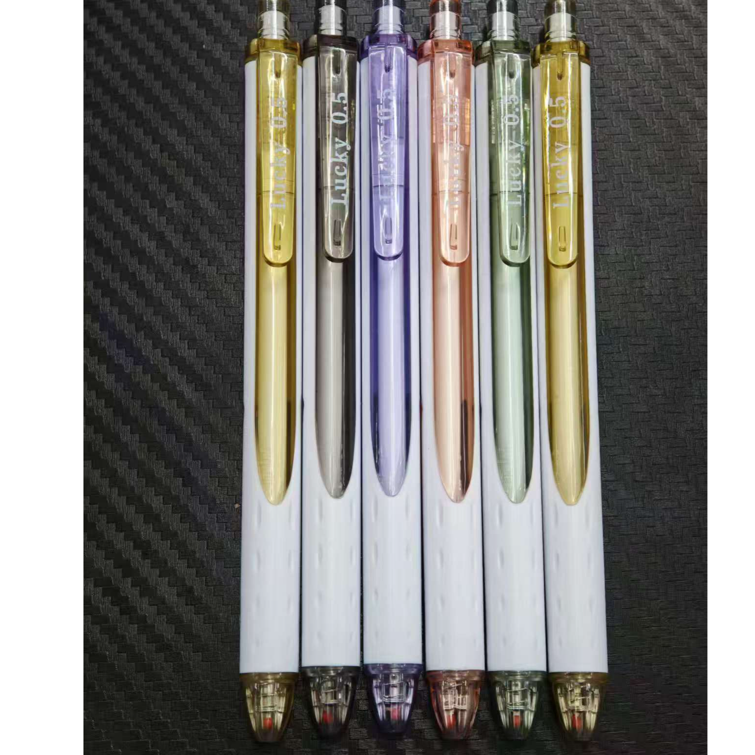 【发12支】【至锦8025 Lucyk幸运cs笔头黑色0.5mm】