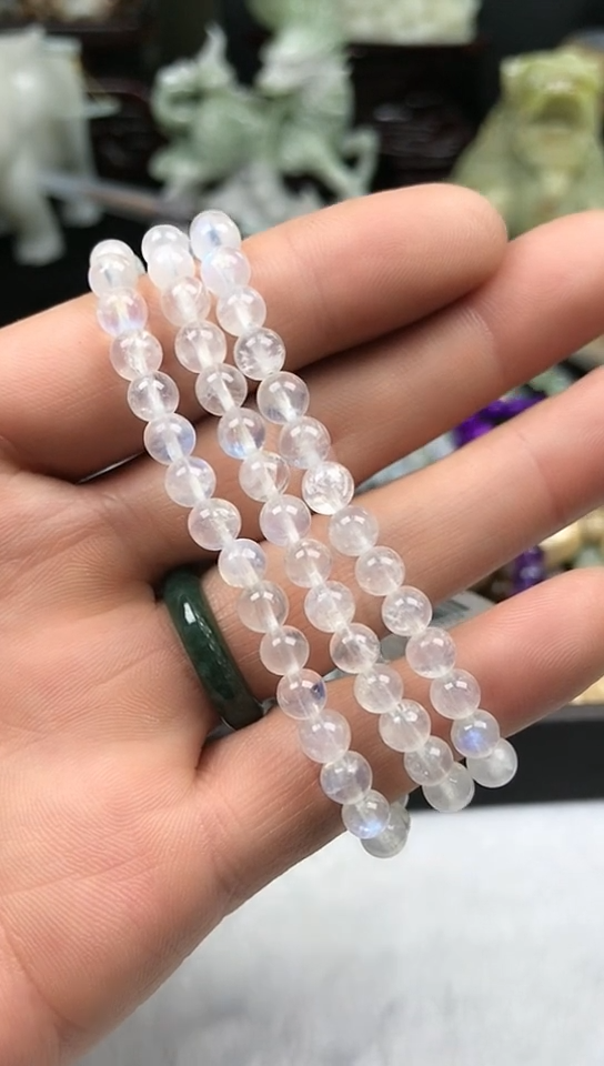 【闪购商品】月光石手串未镶嵌手串6mm