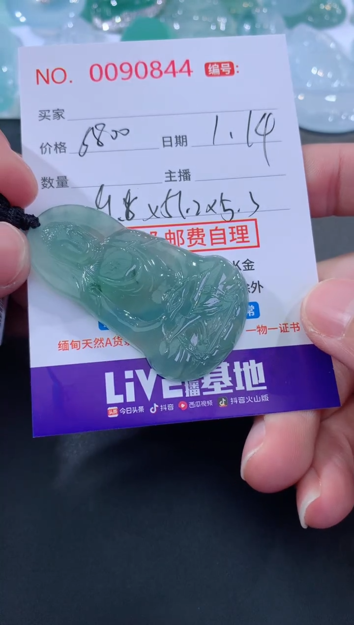 【闪购商品】翡翠颈饰未镶嵌天然缅甸A货翡翠