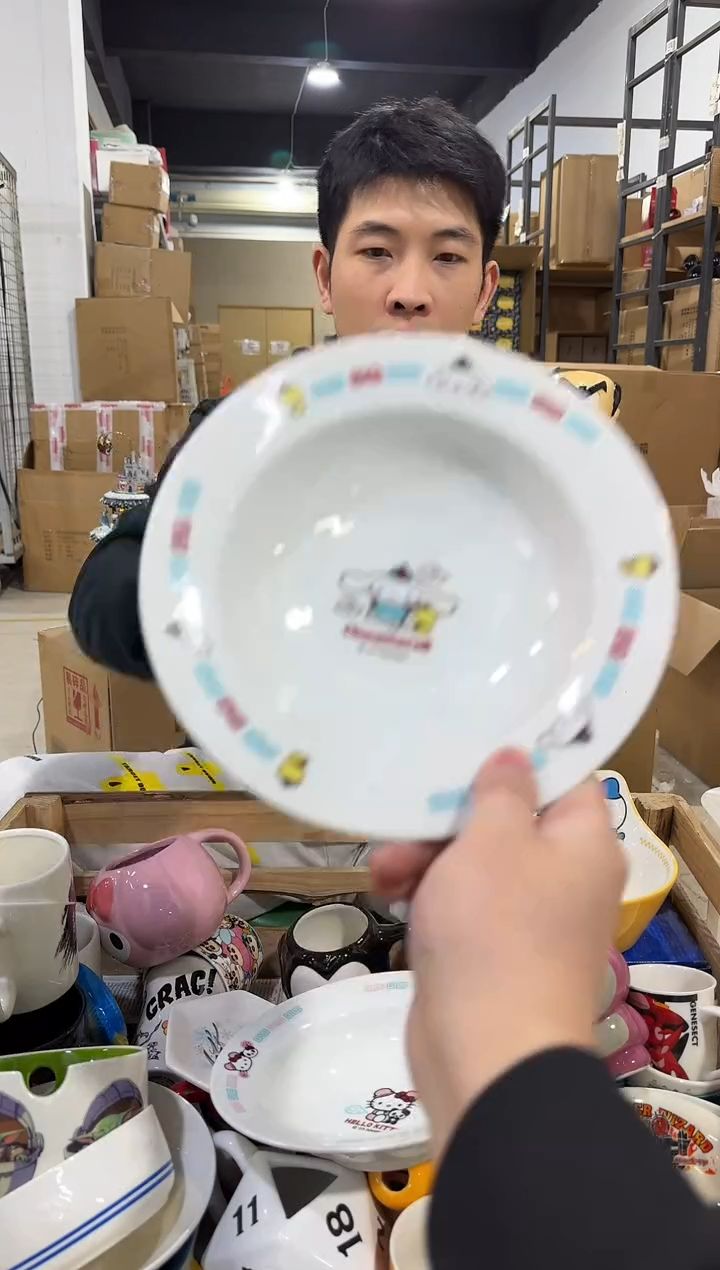 瓷片国风玉桂狗 餐盘