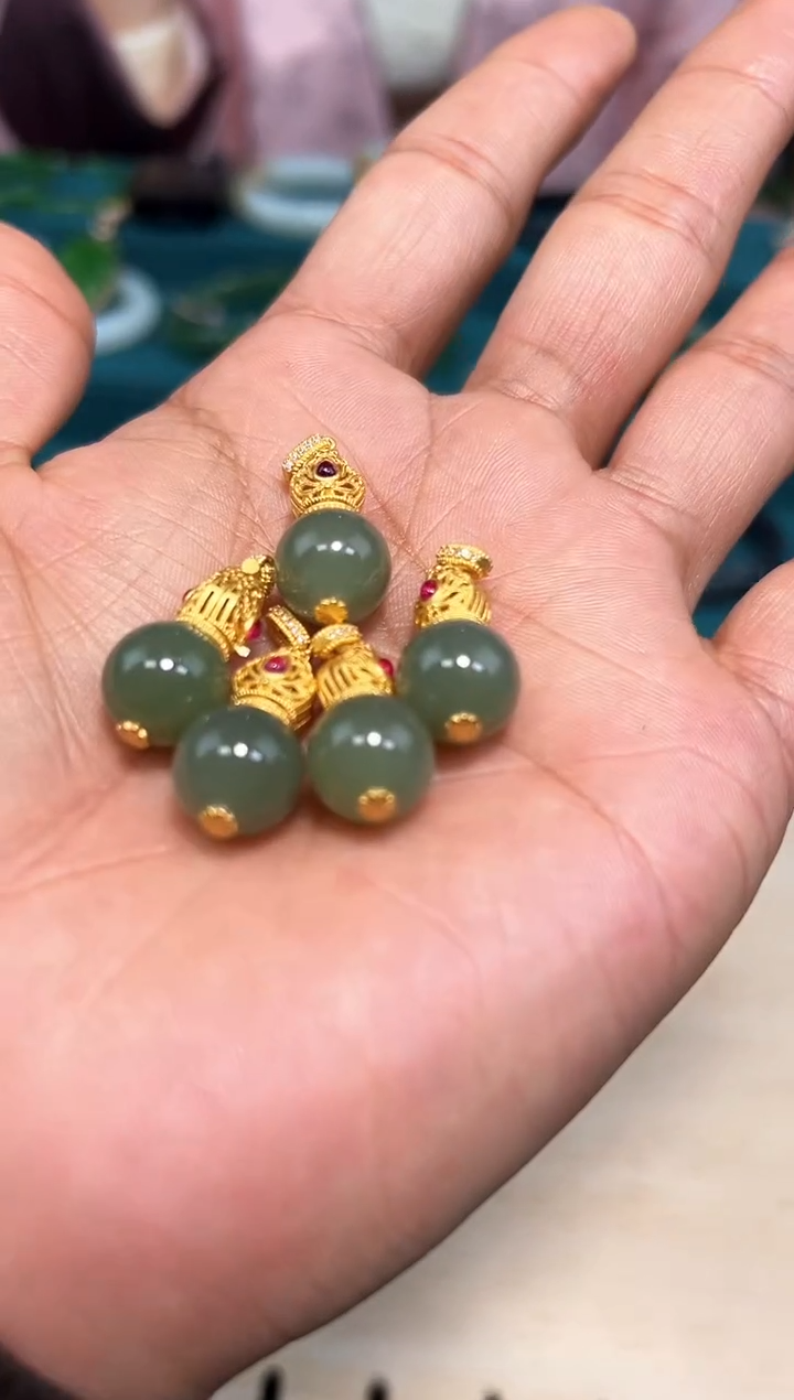 【闪购商品】和田玉吊坠银S925镶嵌吊坠多样性发货拍一发一