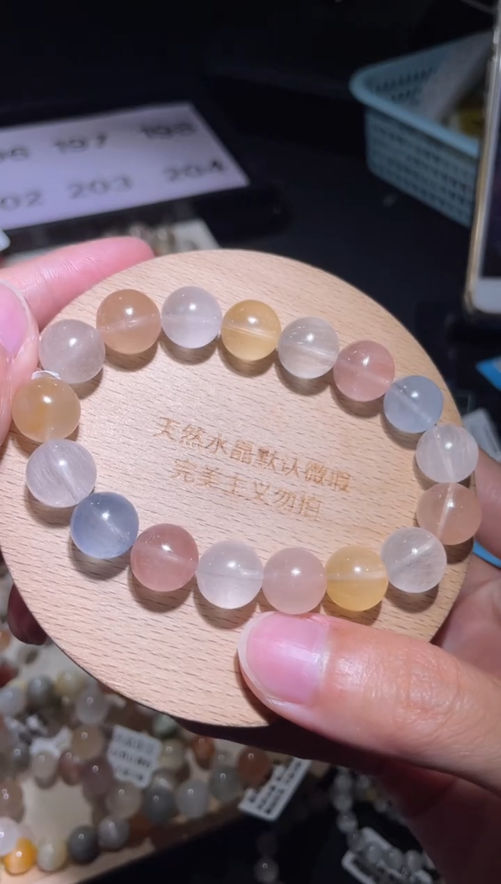 未镶嵌手链水晶195号多样性发一 W 11+