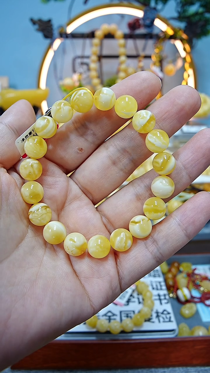 【闪购商品】蜜蜡手串未镶嵌10+******