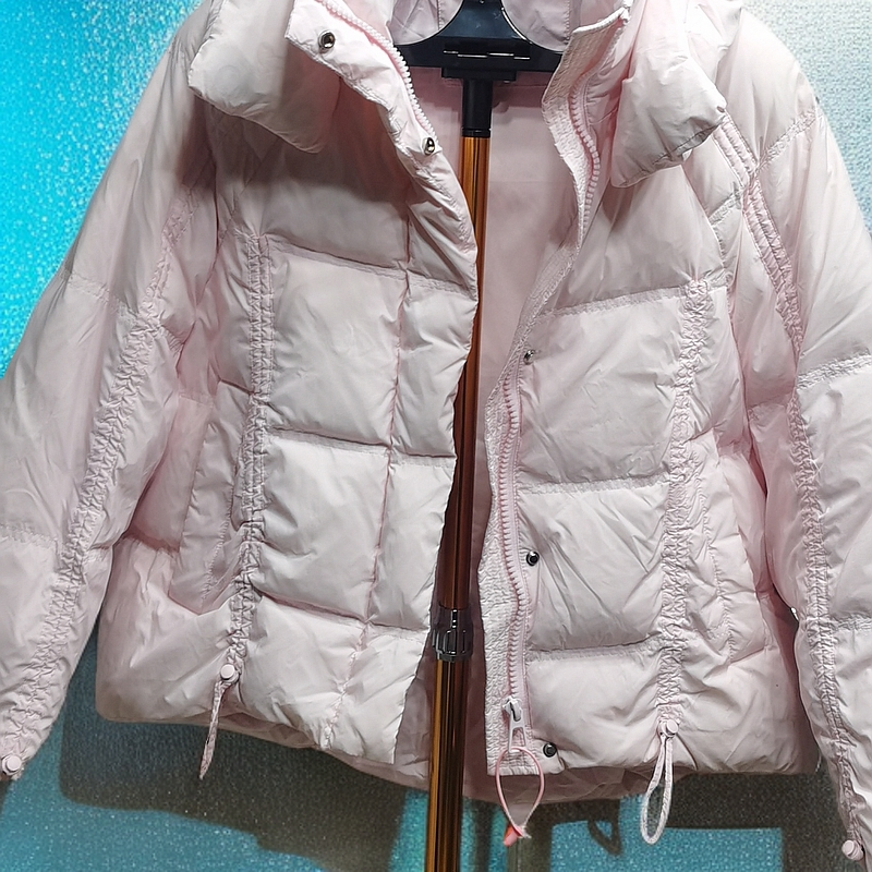 女连帽长袖轻薄棉服短款时尚休闲百搭保暖立领潮流秋冬