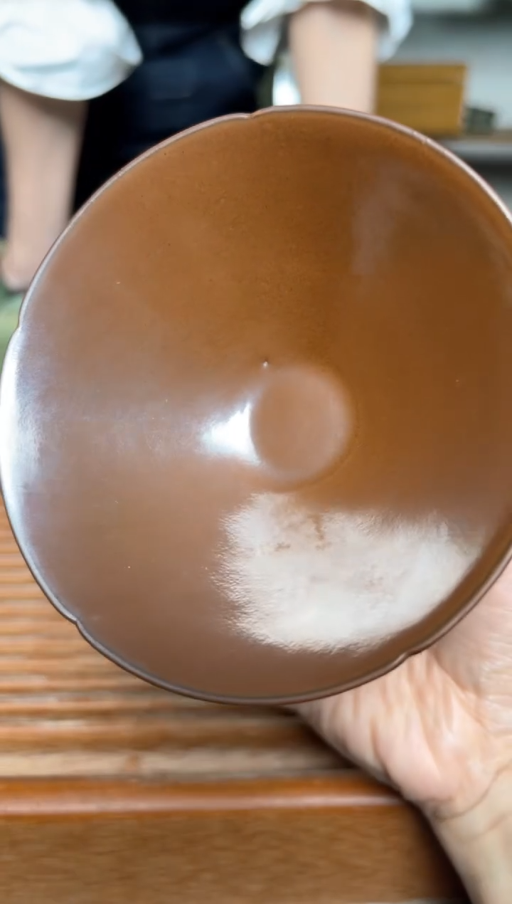 【闪购商品】其他纯手工紫金釉葵口斗笠盏微瑕福利