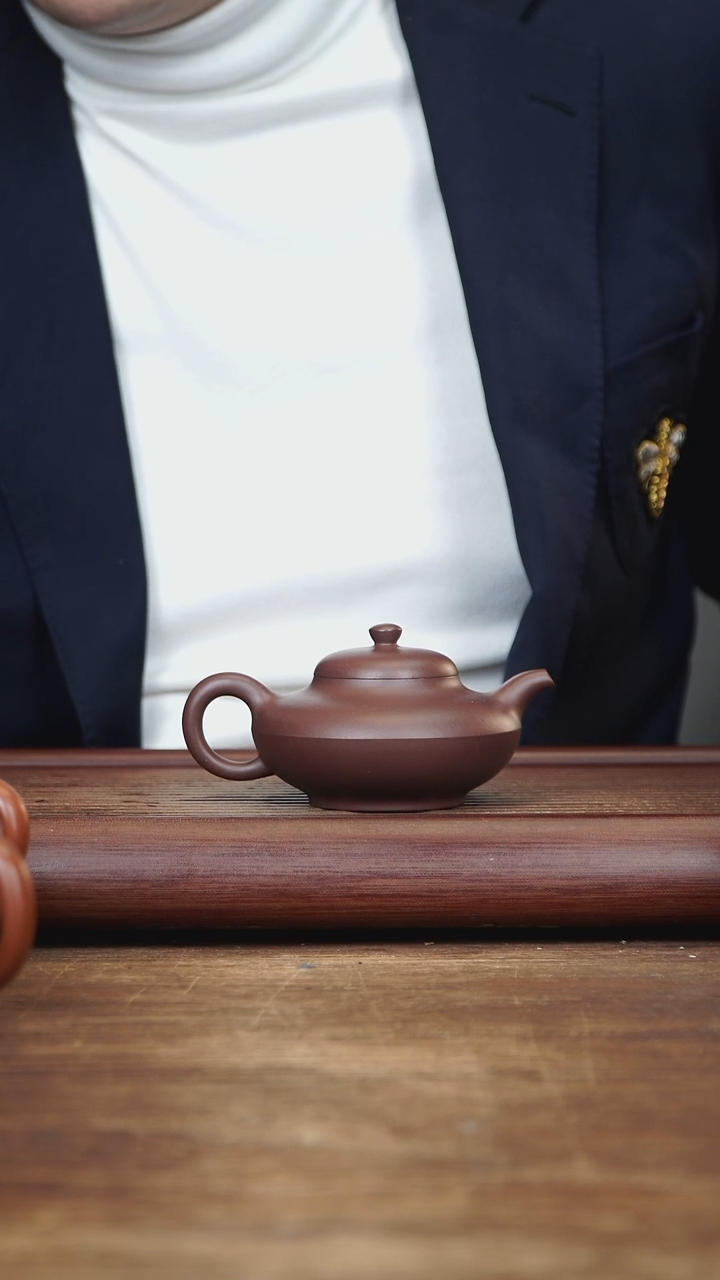 【闪购商品】紫砂茶壶150ml 合欢 家藏紫茄泥