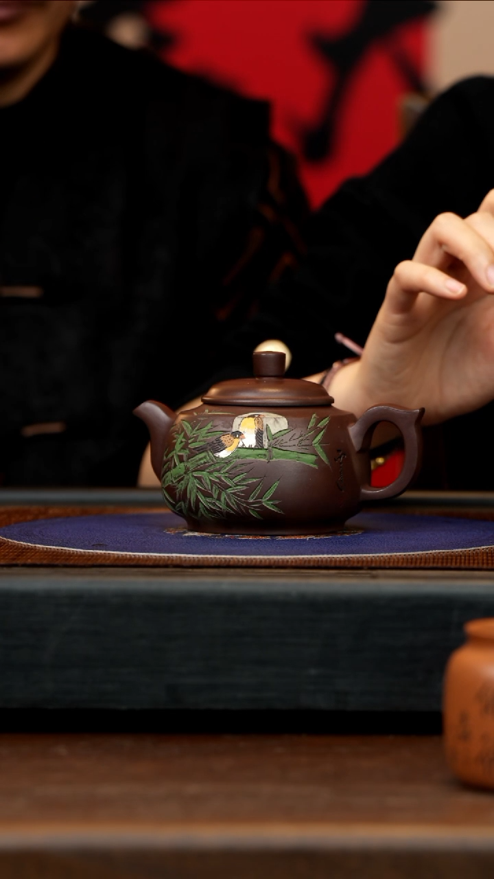 【闪购商品】紫砂茶壶顾HJ 紫泥 闲趣 280cc