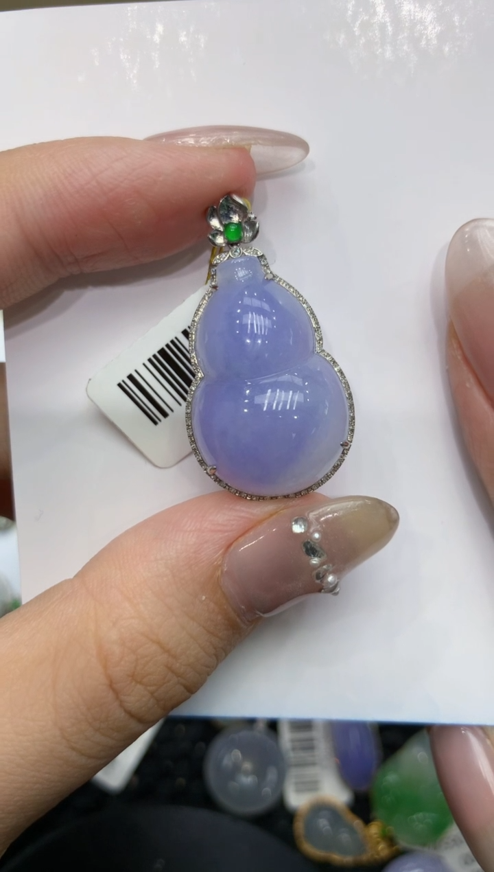 【闪购商品】翡翠颈饰18K金镶嵌222222222
