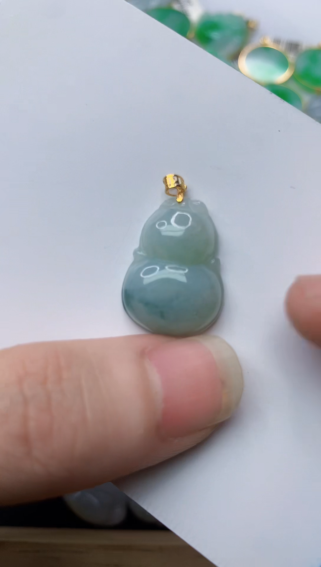 【闪购商品】翡翠颈饰18K金镶嵌53........