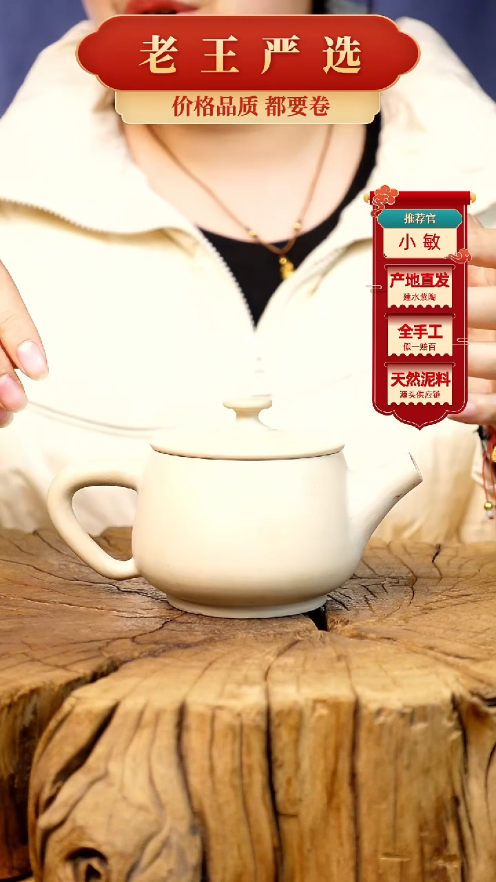 【闪购商品】壶建水紫陶全手工壶 （轻微手工痕迹）