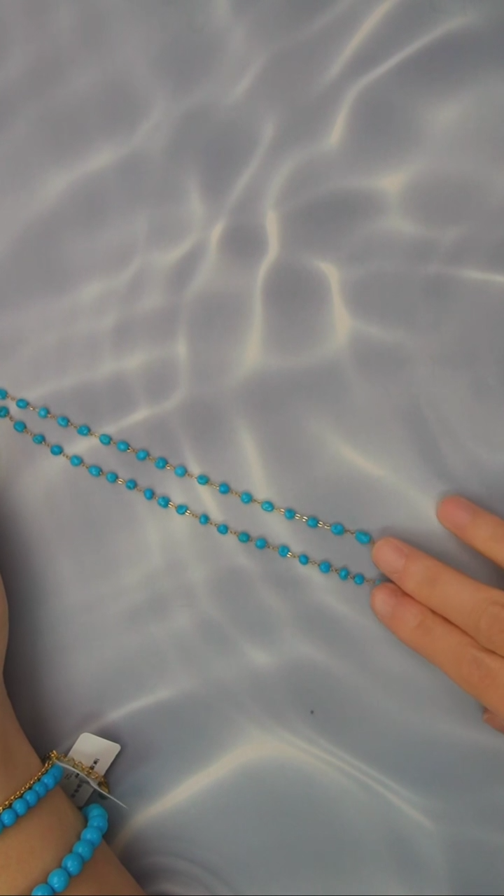 【闪购商品】绿松石项链银S925镶嵌发货一件