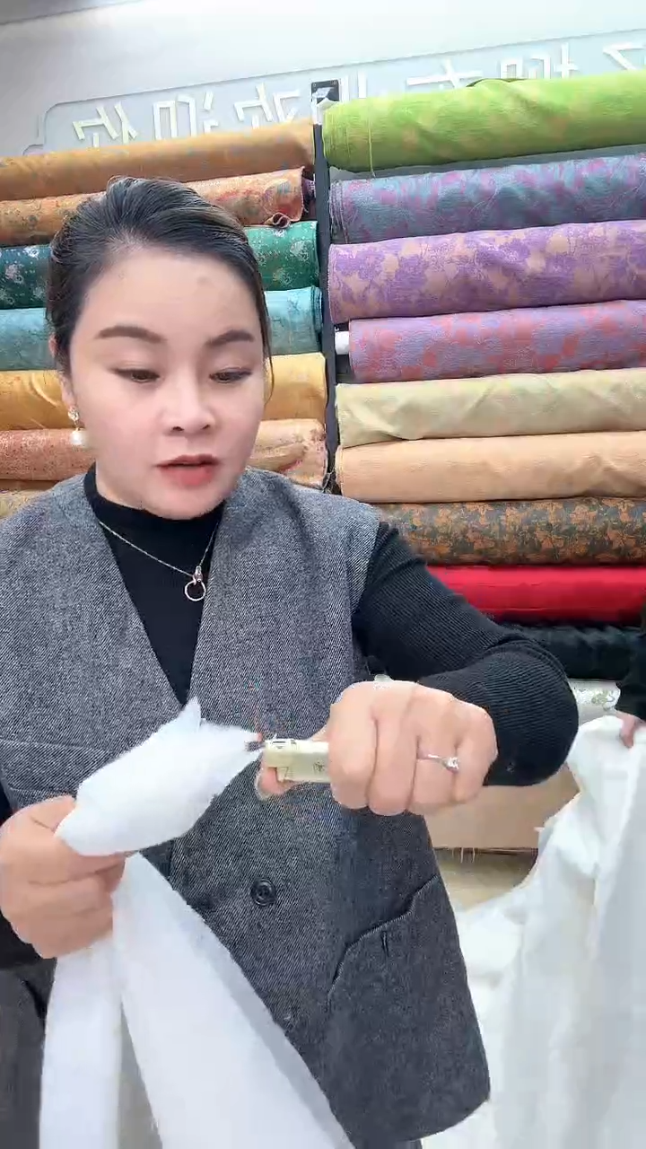 4号白色小山羊绒絮片半米