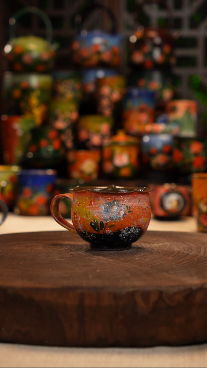 油画   釉下彩   杯子