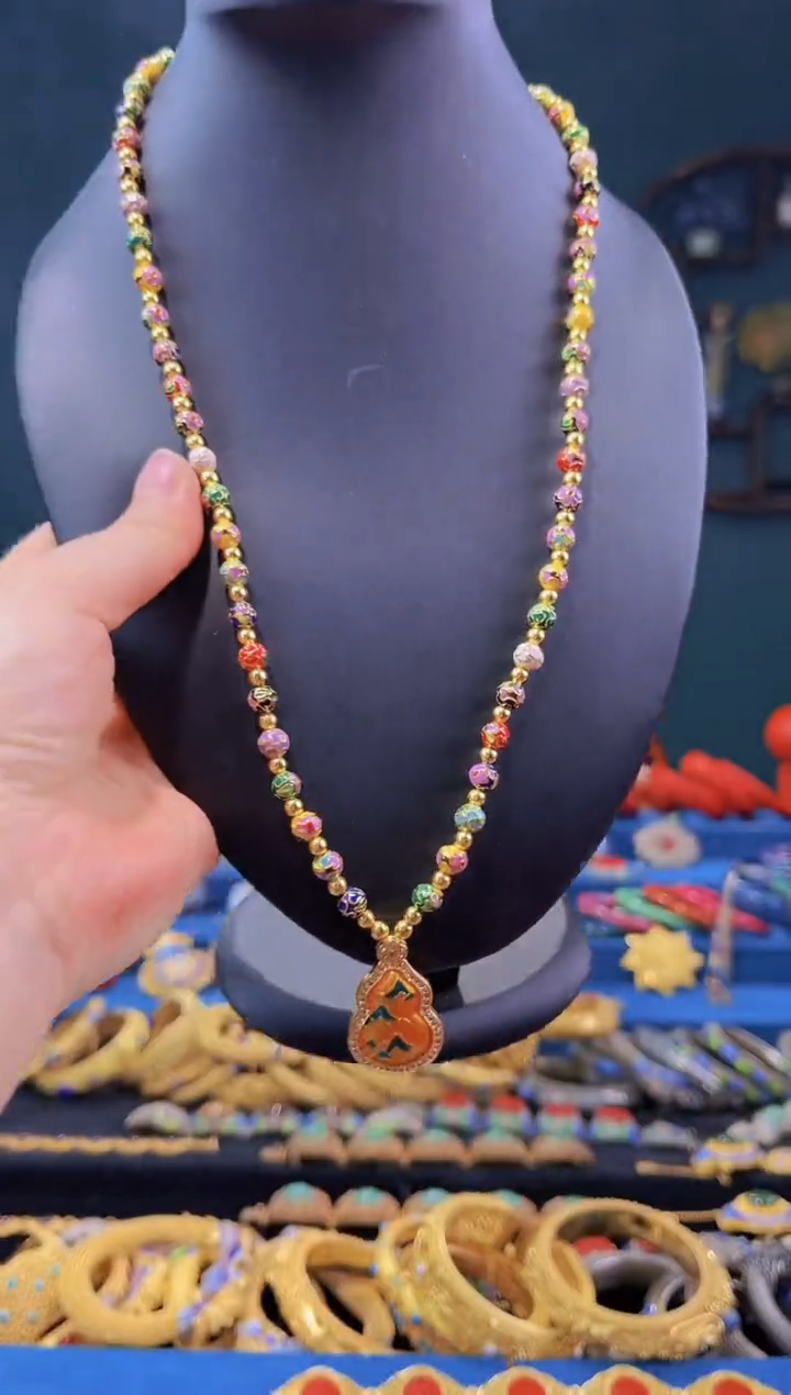 【闪购商品】非遗绝技 景泰蓝项链 多宝