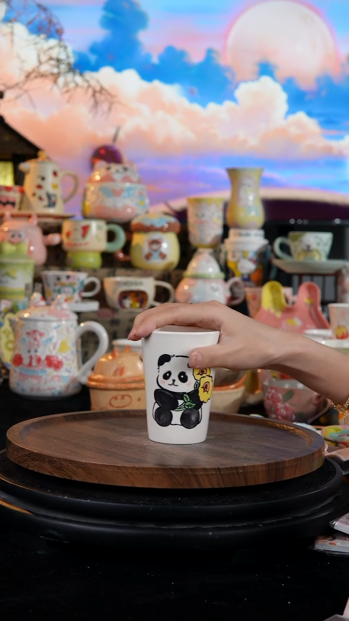 陶瓷便携款手工手绘景德镇陶瓷