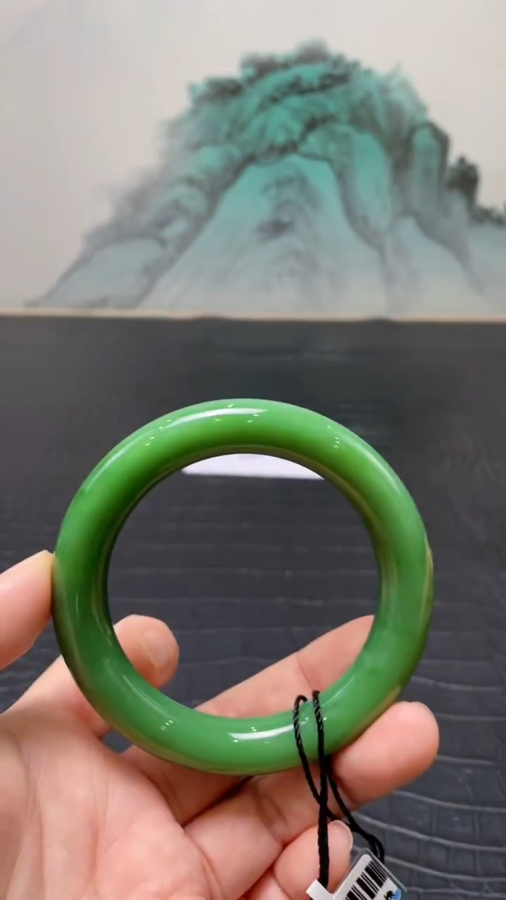 未镶嵌手镯和田玉（碧玉）@*风57
