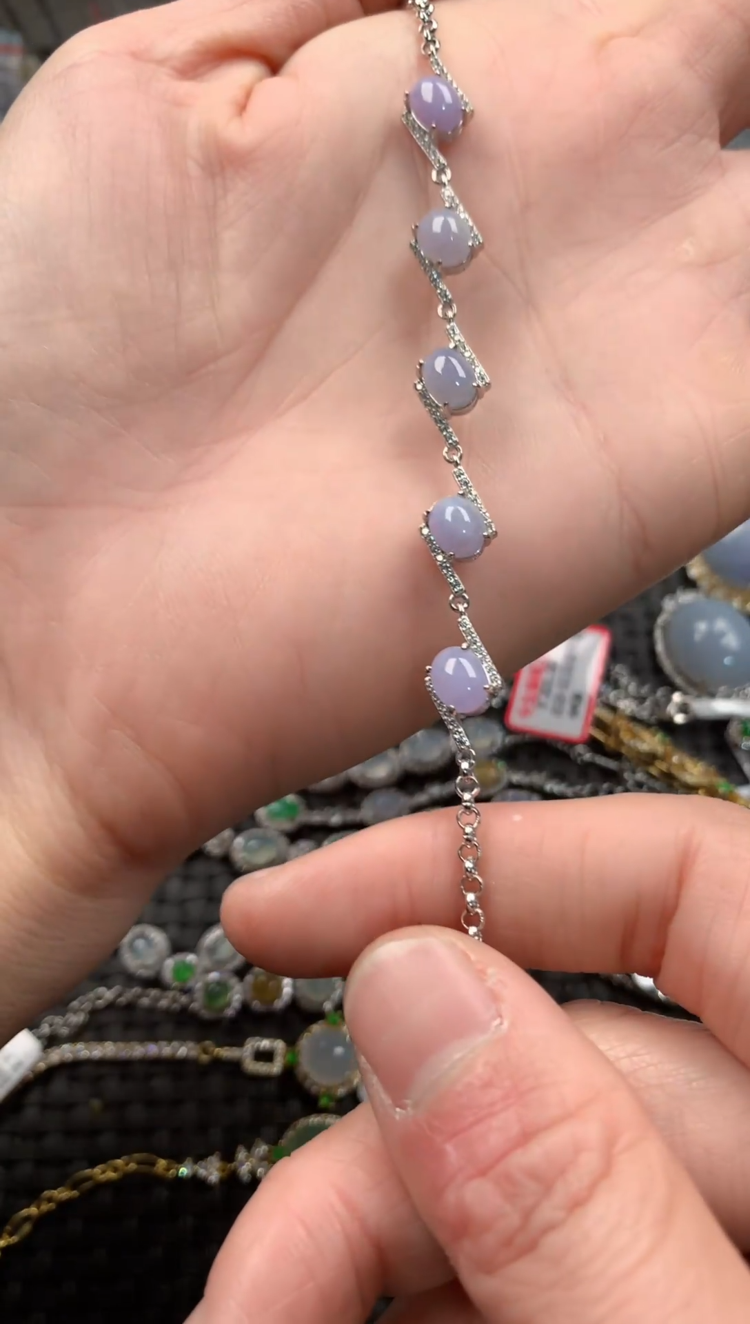 银S925镶嵌戒指翡翠444   2