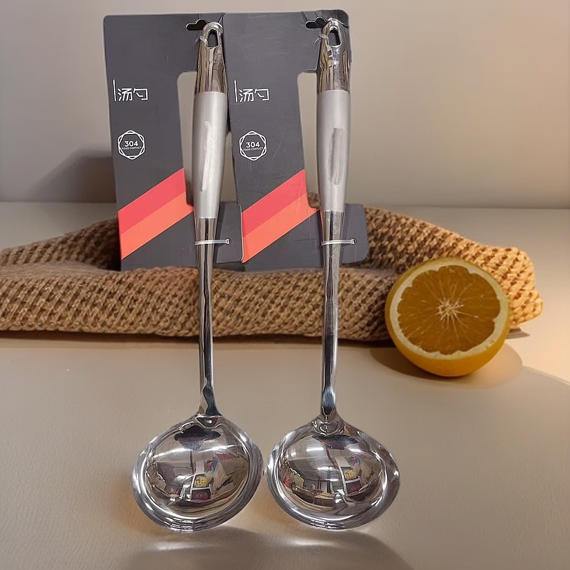 K-不锈钢金属柄汤勺