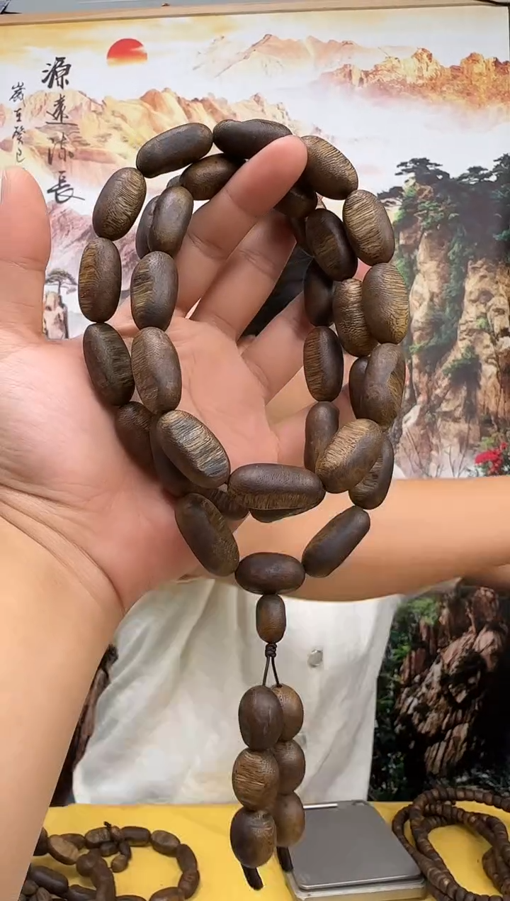 沉香手串奇楠张勺子虫漏留疤珠多圈卡14多样性发一条