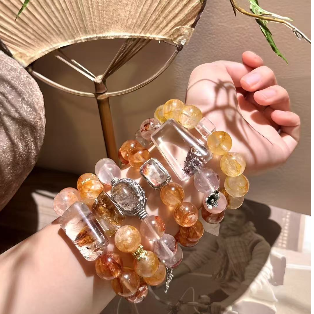 【直播间专属s】天然水晶紫水晶黄水粉水白水晶海蓝宝等多样性发一