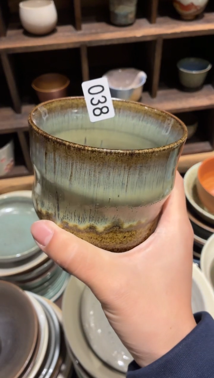 瓷片?****瑞38霞光手握杯1个