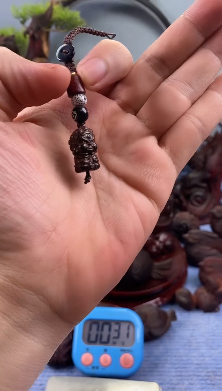 檀香紫檀（小叶紫檀）玩**志黄财神