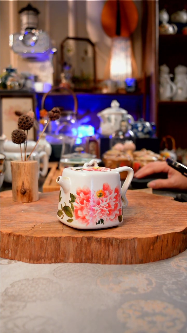 摆件牡丹手工手绘手工手绘