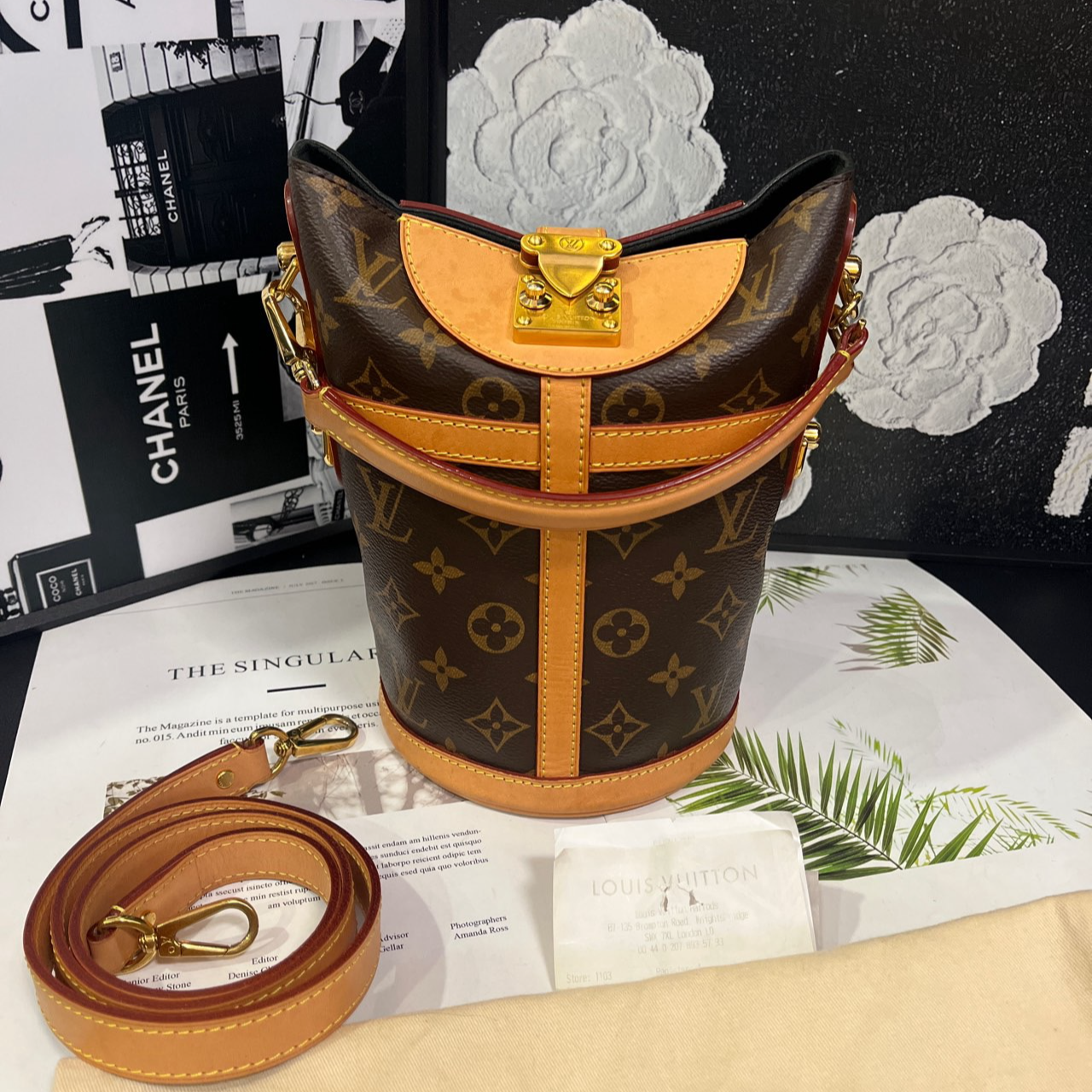 95新 LouisVuitton/路易威登 老花薯条单肩包18年B1806