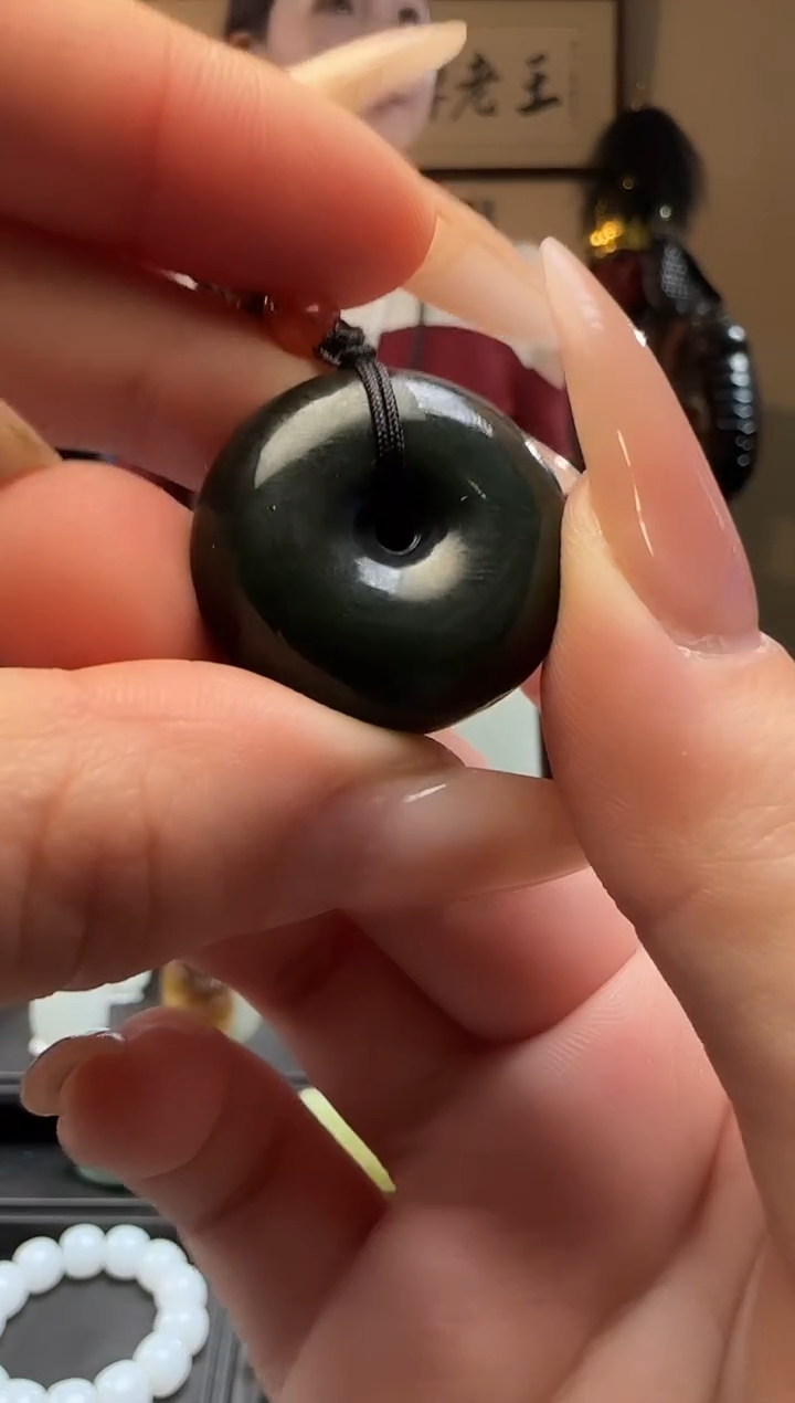 【闪购商品】和田玉青玉平安扣未镶嵌吊坠