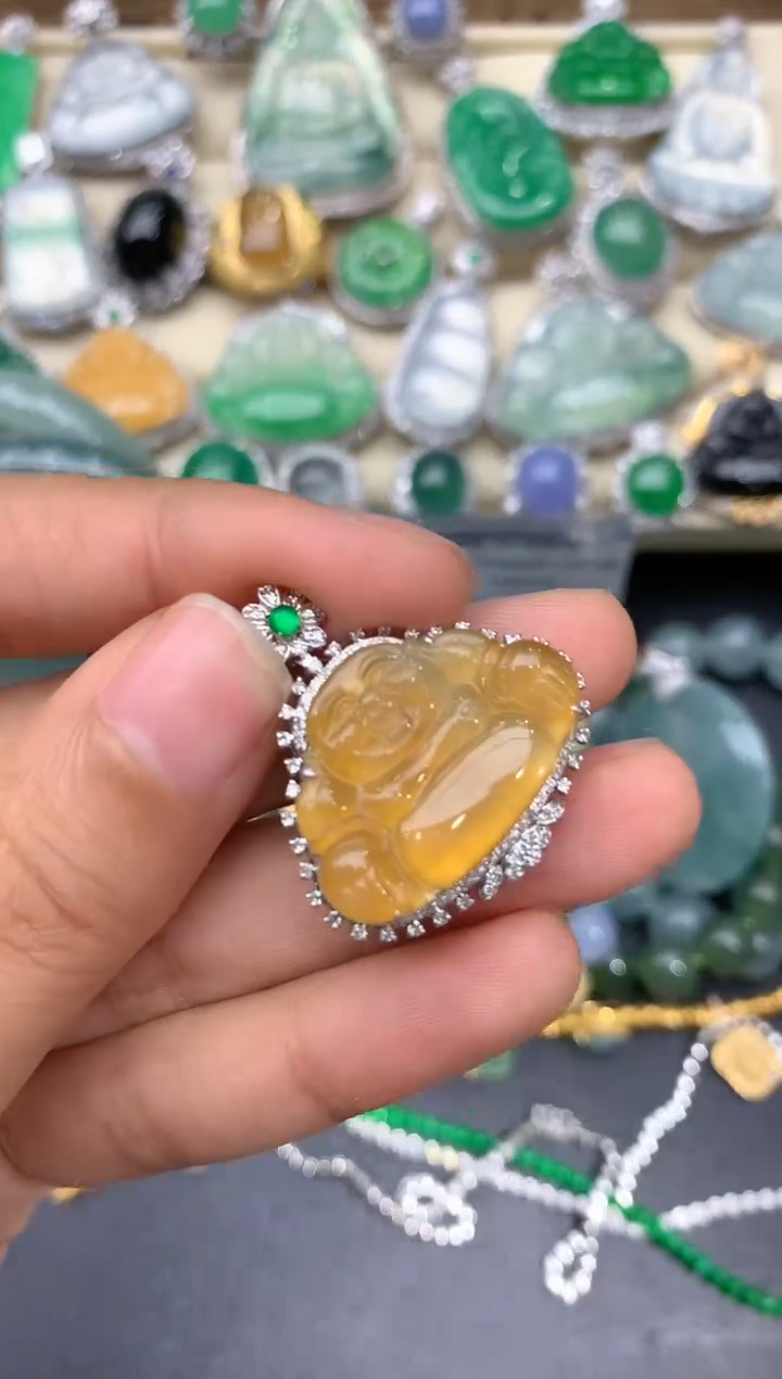 【闪购商品】翡翠颈饰18K金镶嵌334-中国好珍宝